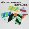 Petits récipients plats en silicone Waxmate Pot d'huile de silicone Stockage de silicium Pots de cire carrés Dabber Porte-huile Waxmate Cire en caoutchouc Conta9532983