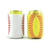 Can Sleeve Eco-friendly Baseball Pattern Can Cooler Neoprene Can Holders 13x10cm 2 Colors Hot Sale wen6787