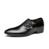Tuxedo Shoes Męskie Poruszone Toe Buty Skórzane Zapatos De Hombre De Vestir Formalne buty ślubne Męskie Mokarki Męskie Męskie Przydatki Oxford
