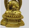 Taiwan véritable lion cuivre léger bodhisattva bouddhiste bronze bouddha rétro-éclairage artisanat