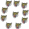 10 Kinds of Tiger Embroidered Patches for Clothing Iron on Transfer Applique Patch for Jacket Jeans DIY Sew on Embroidery Badge240Y