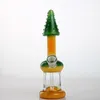 2018 Nuovo elenco Pyramid Design Heady Glass Bong Fungo colorato con soffione Percolatore Bong Oil Rigs Heady Water Pipes 14mm femmina i