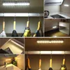 DC 5V PIR Bewegingssensor LED Kast licht 1m 2m 3m Strip tape Onder Bed lamp voor Kast Garderobe Trappen Hal Batterij Power