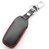 FLYBETTER Genuine Leather 3Button Smart Key Case Cover For Ford New Mondeo20TEdge Mustang Car Styling L22071473084