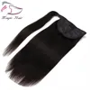 Evermagic Ponytail Human Hair Remy Straitement coiffure en queue de cheval européenne 70g 100 Clip de cheveux naturel en extensions4480903