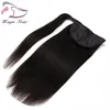 Evermagic Pferdeschwanz-Echthaar, Remy, gerade, europäische Pferdeschwanz-Frisur, 100 g, 100 natürliche Haar-Clip-in-Extensions6897728