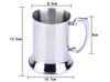 24pcs/carton High quality mirror 450ml Double Wall stainless steel tankard,stainless steel beer mug,stainless steel stein SN1383