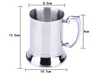 16 ounce Double Wall Stainless Steel Tankard ,beer mug, high quality , Mirror finish SN1383