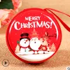 Cross-border tinplate coin purse accessories Christmas pendants multi-color mat jingle bell ornaments