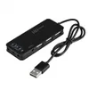 Freeshipping USB 2.0 Hub TO 3-Port USB 2.0 + Headphone + Mic Ports 7.1CH Sound Adapter Multi Ports Splitter Sound Cards