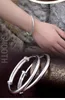 Sterling Silver Bracelet Bohemian Bangles New Cheap Fine Jewelry White Gold Plating Wedding Jewelry with box Free Shipping