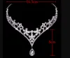 Panna młoda Frontlet Diamond Wedding Bride Headress Biżuteria Wisiorek Brwi