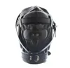 High Quality Soft Faux Leather Gimp Hood Full Mask Sensory Deprivation Fetish Kinky Q768864158