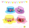 DIY Handmade Sewing Hat EVA Children Jazz Hats for Baby Kindergarten Educational Birthday Halloween Christmas Party Caps