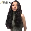 Uitverkoop vooraf ingekleurde lichaamsgolf kanten voorpruik 150% 130% Dichtheid Virgin Human Hair Lace Pruiken met babyhair