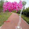 26M Height White Artificial Cherry Blossom Tree road lead Simulation Cherry Flower with Iron Arch Frame For Wedding party Props8080553