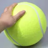 24 cm jätte tennisboll för husdjur tugga leksak stor uppblåsbar bollsignatur mega jumbo husdjur leksak boll levererar utomhus cricket245m