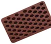 Nueva llegada silicona de alta calidad 55 cavidad mini granos de café chocolate azúcar dulces molde decoración de pastel 100pcs dhlfedex sn1225895