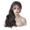 말레이시아 바디 웨이브 인간의 머리 레이스 프런트 가발 큐티 정렬 된 버진 레미 인간의 머리카락 가발 베이비 헤어와 저렴한 레이스 프런트 가발