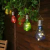 5 LED Waterproof Solar Rotatable Outdoor Garden Decor Camping Hanging LED Light Lamp Bulb Circuit Christmas Trees Kerst 2017@T20