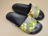 Mens och kvinnors modeblomma Blommor Blommönster Print Slides Sandaler Slippers med låda och dammsugar