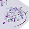 Sex Product Women Bra Breast Pasties Adhesive Stickers Body Paint Accessories Crystal Nipple Stickers Chest1248R