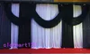 3m high*6m wide wedding backdrop with sequins swags backcloth Party Curtain Celebration Stage curtain Performance Background wall valance