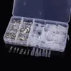 270pcs Male Female Spade Connector Wire Crimp Terminal Block with Insulating Sleeve Assortment Kit 2.8mm 4.8mm 6.3mm