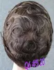 Peruca de cabelo humano brasil remy 1b misto 40 cor cinza completa pu homens peruca substituição de cabelo peruca de renda suíça completa 3744970