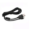 1.8m USB Güç Şarj Cihazı Tel Şarj Kablosu Kablo Kablosu PlayStation için Ferrit Çekirdek 4 PS4 Denetleyici Siyah DHL FedEx Ups Ücretsiz Kargo