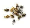 200 st -legering pinjötter charms antik silverbrons charm hänge för halsbandsmycken gör fynd 12x7mm2800