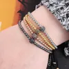 Luxe Shambhala Perles Dentelle Fil Main Tressé Macramé Bracelet Noir Corde Corde Braclets Pour Femmes Mâle Main Jwewlry