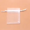 20x30cm jewelry candy fashion jewelrys display plexiglass bag solid color lightweight portable drawstring style earrings necklace lipstick storage bags