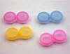 Plastic Contact Lens Box Holder Portable Small Lovely Candy Color Eyewear Bag Container Contact Lenses case randoml colors