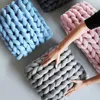 1 PCS Macio Moldado Mão Tecelagem de Lã Cobertor Macio Mobiláteros para Decoração Home