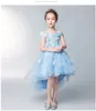 Новые голубые кружевные цветочные платья для первого платья причастия для маленьких девочек свадебные платье жемчужины Священные платья для вечеринки со священными днями 8362138