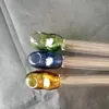 Cachimbos de vidro Pote reto de vidro Atacado Cachimbo de água, Acessórios de tubo de água de vidro
