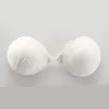 Kvinnor BH Wedding Dresses Silicone Invisible Underwear Bras White Embroidery Seamless Strapless Sexy Spets Push Up282T