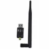 300Mbps 11N USB WiFi Dongle Dongle Mini Bezprzewodowy N Network Card Adapter z Antenną 5dBI obsługuje okna, Mac OS, Linux