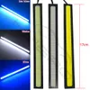 2X 17cm White Blue COB DRL LED DC 12V 76 Leds 2Rows Daytime Running Light Auto Lamp External Lights Waterproof Fog Lamp Car Led