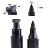 New Miss Rose Brand Eyeliner Liquid Make Up Matita Impermeabile Nero Doubleended Timbri per trucco Eyeliner Pencil7655709