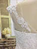 Платья потрясающие свадебные платья от China V Nece Beadered Appliques Zippper Up Aline Tulse Wedding Hown Real Picture Высокое качество BRI