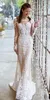 2018 пляжные свадебные платья плюс размер Riki Dalal иллюзия шеи с длинным рукавом свадебное платье свадебные платья