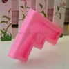 Bricolage pistolet forme Fondant savon 3D gâteau Silicone moule Cupcake gelée bonbons chocolat décoration outil de cuisson moules FQ3320