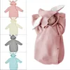 Bébé mignon lapin oreille sac de couchage tricoté chaud anti coup de pied chariot laine nouveau-né bébés sac de couchage nouveau style de mode