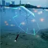 Kreatywne LED Light Reklama Parasole Blade Runner Night Ochrona Luminous Parasol Bone Anti Cororosive Paraguas Cztery Kolor 38JN FF