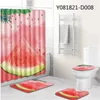 Free shipping 180x180cm Four Pieces Of Cushion Combination In Shower Curtain Bathroom Carpets