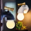 Creative Craucet Typ Intelligent Voice Control Led Night Lamp USB Uppladdningsbar Tap Night Light Home Hallway Lighting Kids Gift