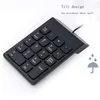 Wired USB Numeric Keypad Slim Mini Nummer Pad Digital Keyboard 18 Nycklar för Mac Pro MacBook Air Laptop PC Notebook Desktop Office