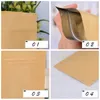 15 * 24 cm papel Kraft de fundo plano auto-selante embalagem de alumínio folha de alumínio fosco produtos secos à prova de umidade-selo anti-corrosão saco de alimentos